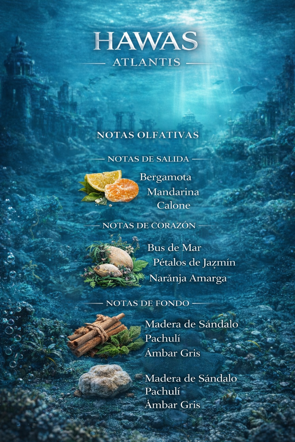 Hawas Atlantis de rasassi 100ml