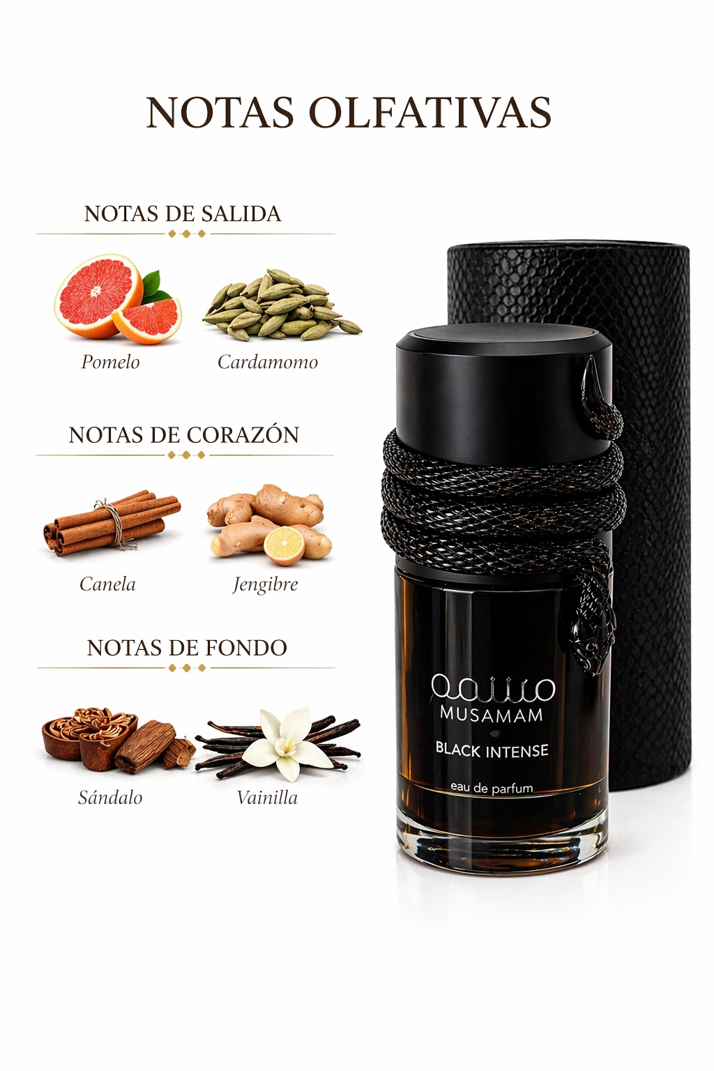 Musamam black intense de lataffa 100ml